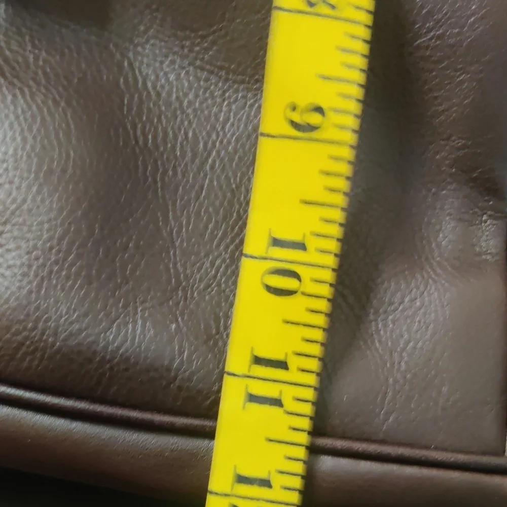 Fossil Brown Leather Briefcase Unisex